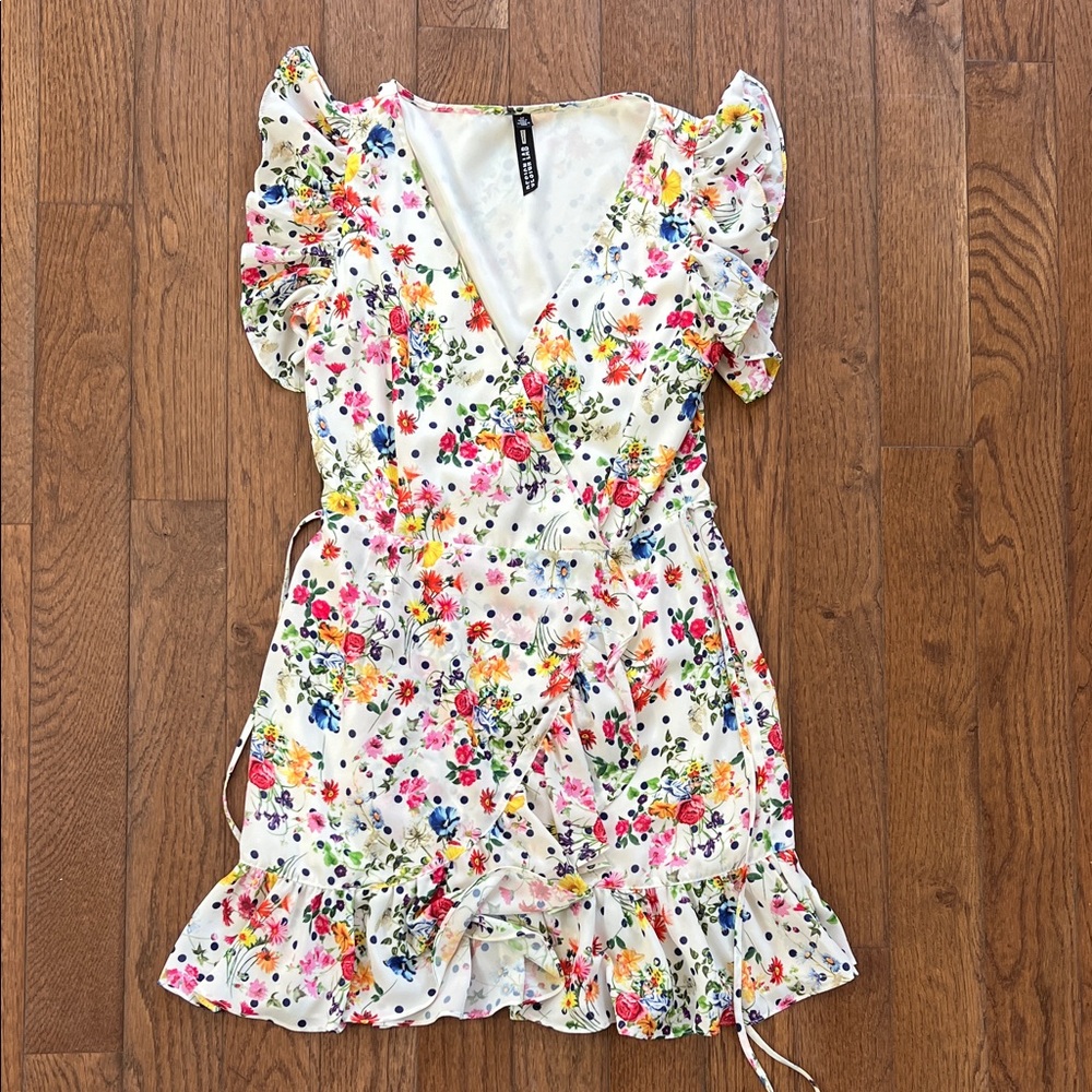 Design Lab Lord & Taylor Multicolor Floral  Dress